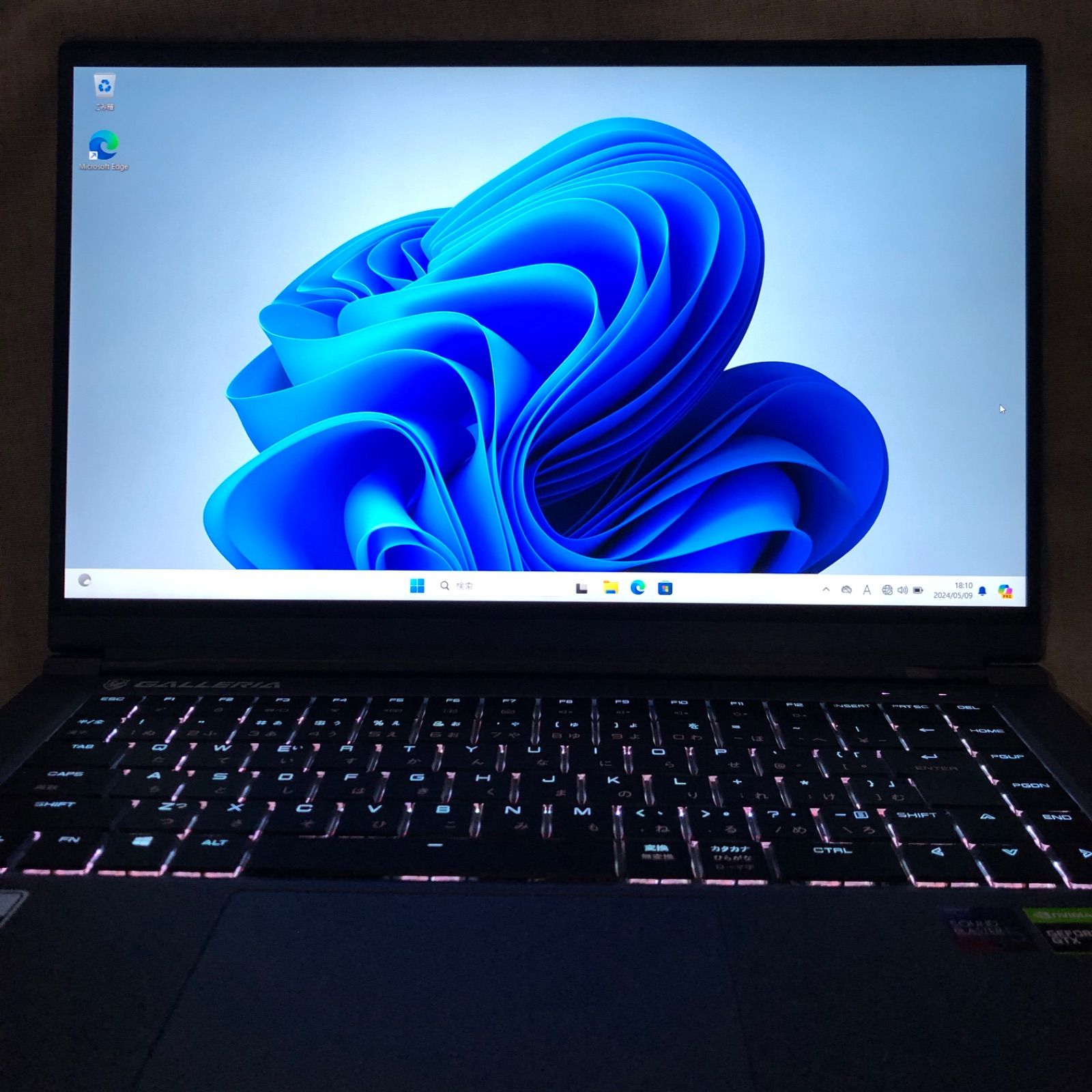 ◇ジャンク品◇ゲーミングノートPC GALLERIA ガレリア GCR1660TGF-QCG 