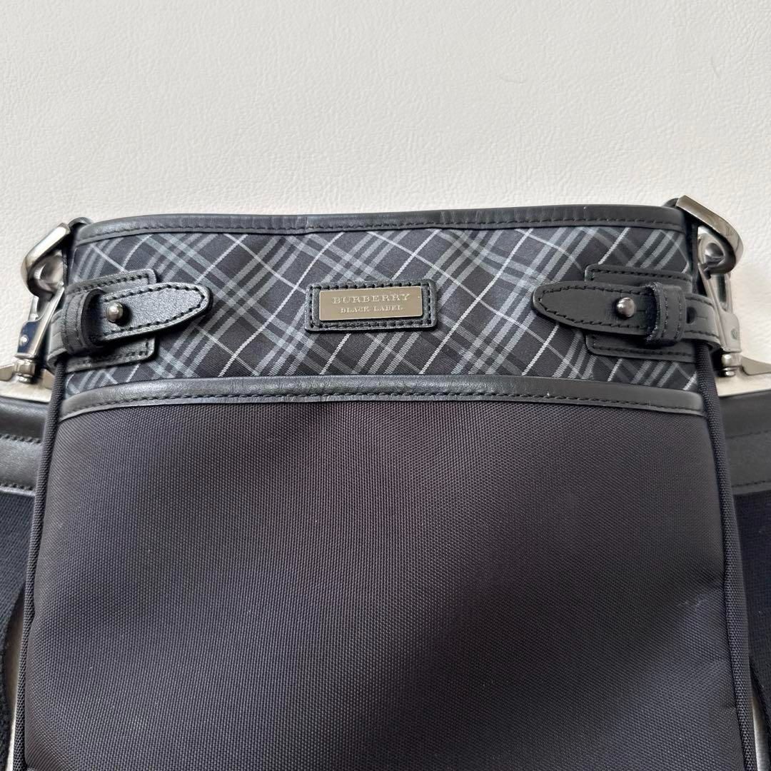 BURBERRY BLACK LABEL レザー ショルダーバッグ - メルカリ