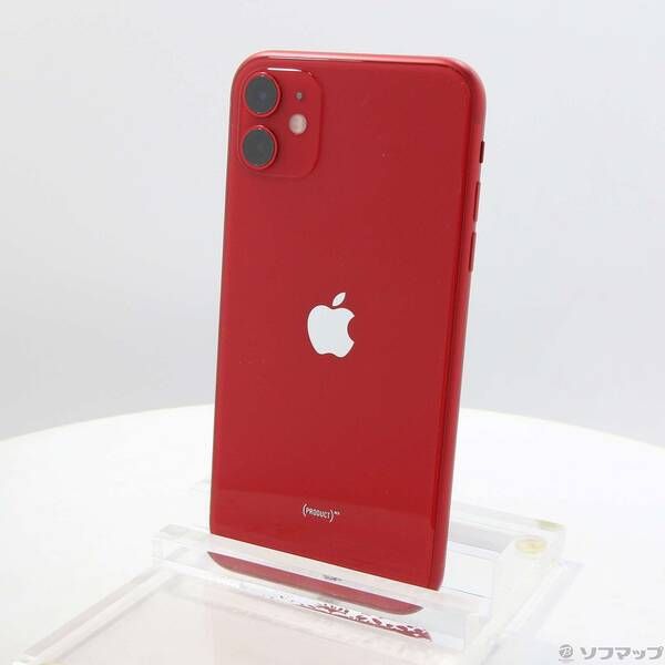 〔中古品〕 iPhone11 64GB プロダクトレッド MWLV2J／A SIMフリー【258】
