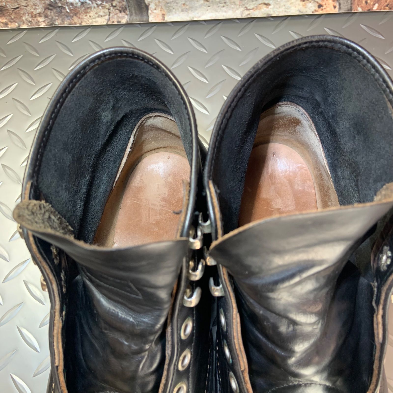 【美品】99’sREDWING 8165 US10D 28cm ☆REDWING 8165 ワークブーツ 刺繍羽タグ 1997年製 US7D JP25