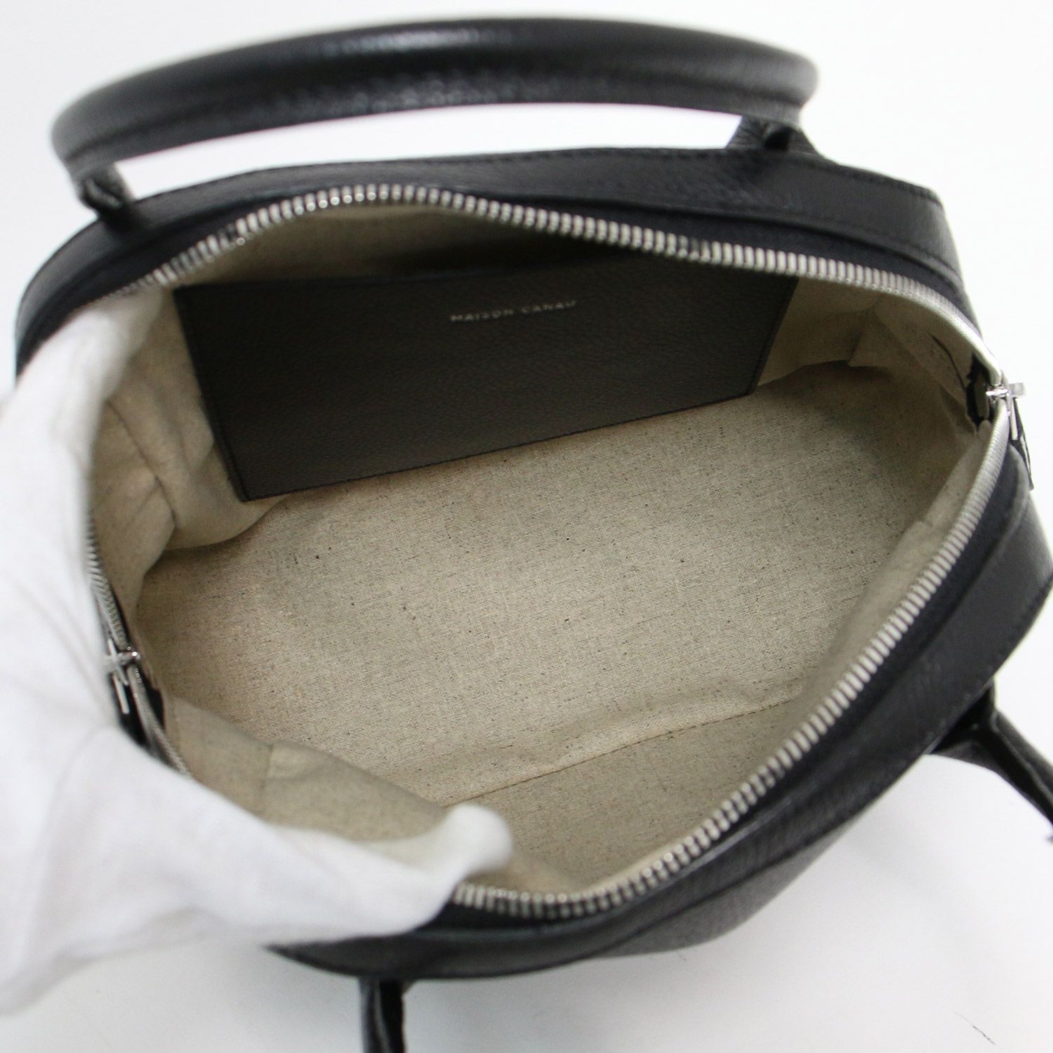 美品 MAISON CANAU メゾン カナウ 牛革 ボストンバッグ カバン 鞄 