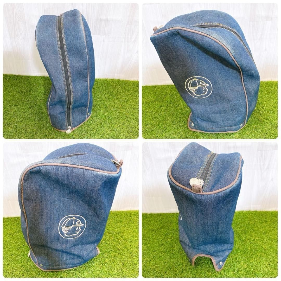 希少 EVISU エヴィス エビス キャディバッグ デニム カモメ ビッグロゴ 希少 EVISU エヴィス エビス キャディバッグ デニム カモメ