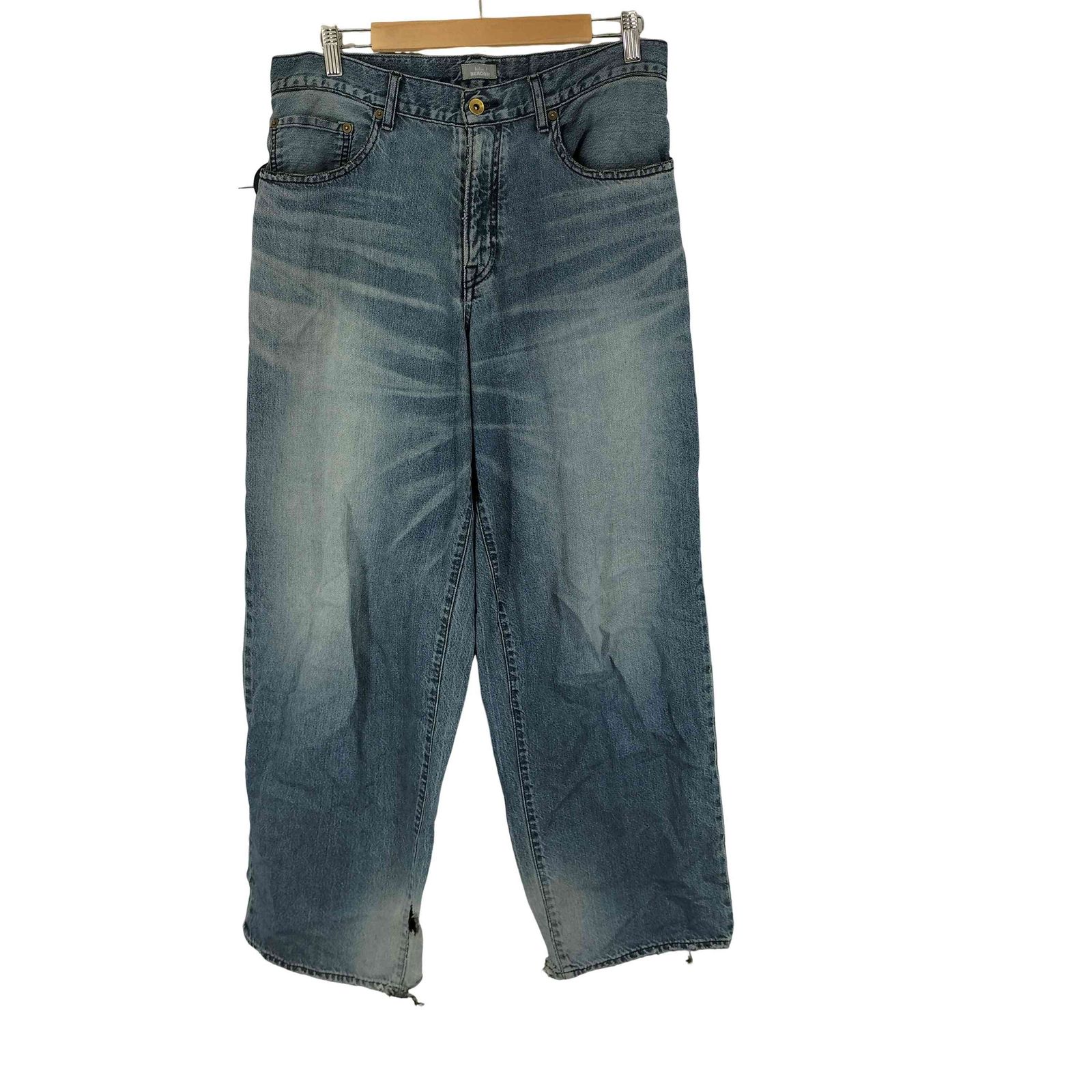 カラービーコン kolor BEACON 23SS 10ozデニム バギーデニムパンツ 