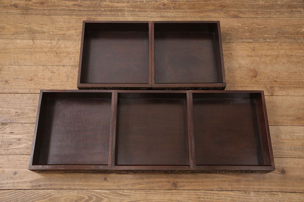 日光彫　引き出し　和家具　伝統工芸　手彫り fit=scale-down,w=1200
