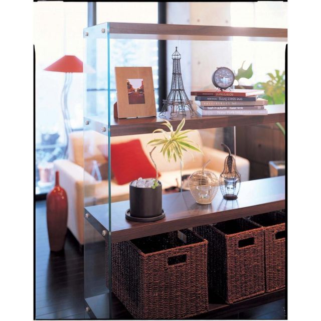 東谷 Azumaya ワイドグラスシェルフ ブラウン HAB-625BR 新生活 おしゃれ 模様替え 映え