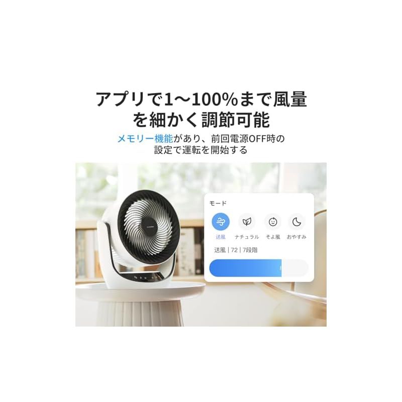 ★Y SwitchBot サーキュレーター ホワイト　コードレス 扇風機~30畳 SwitchBot サーキュレーター 静音 コードレス｜GetGadgetGot