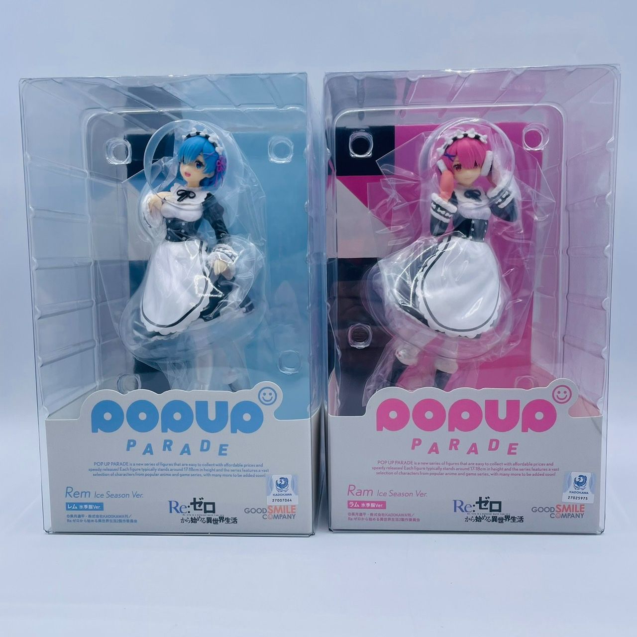 Re:ゼロ　ラム　レム　POP UP PARADE　氷季服ver. 2体セット リゼロ』冬服姿のラム＆レムが“POP UP PARADE”でフィギュア化