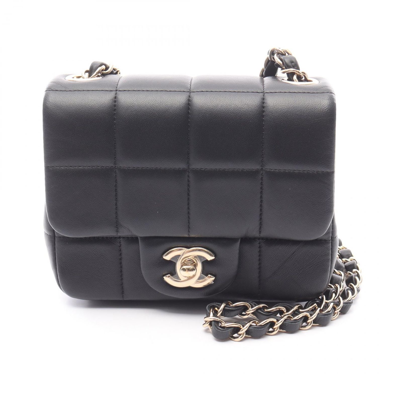 シャネル CHANEL ショルダーバッグ チョコバー ミニフラップ