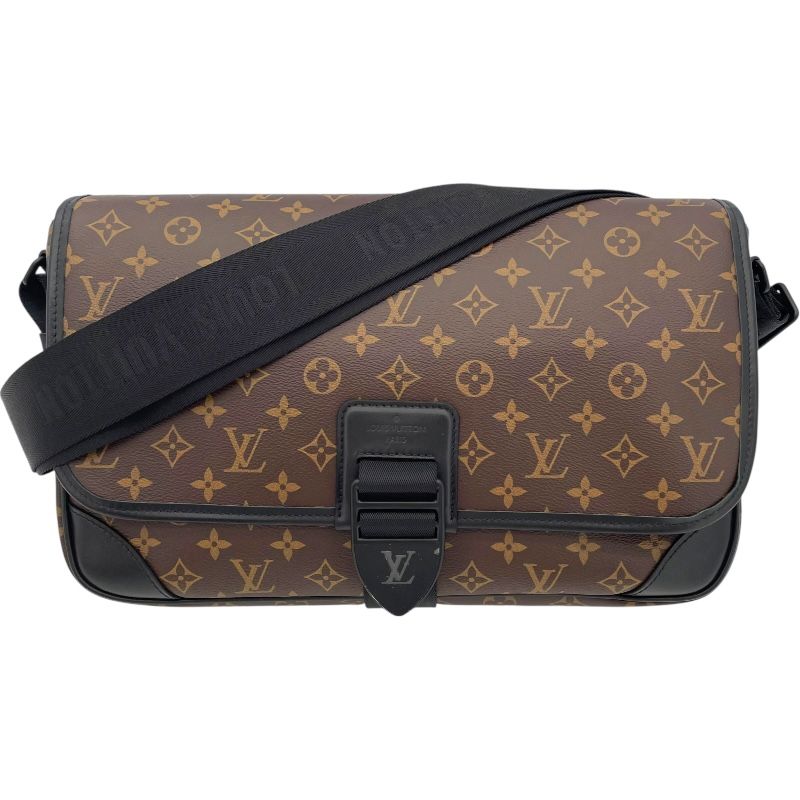 ルイ ヴィトン LOUIS VUITTON アーツィメッセンジャー M46371 ブラウン モノグラム マカサー メンズ ショルダーバッグ