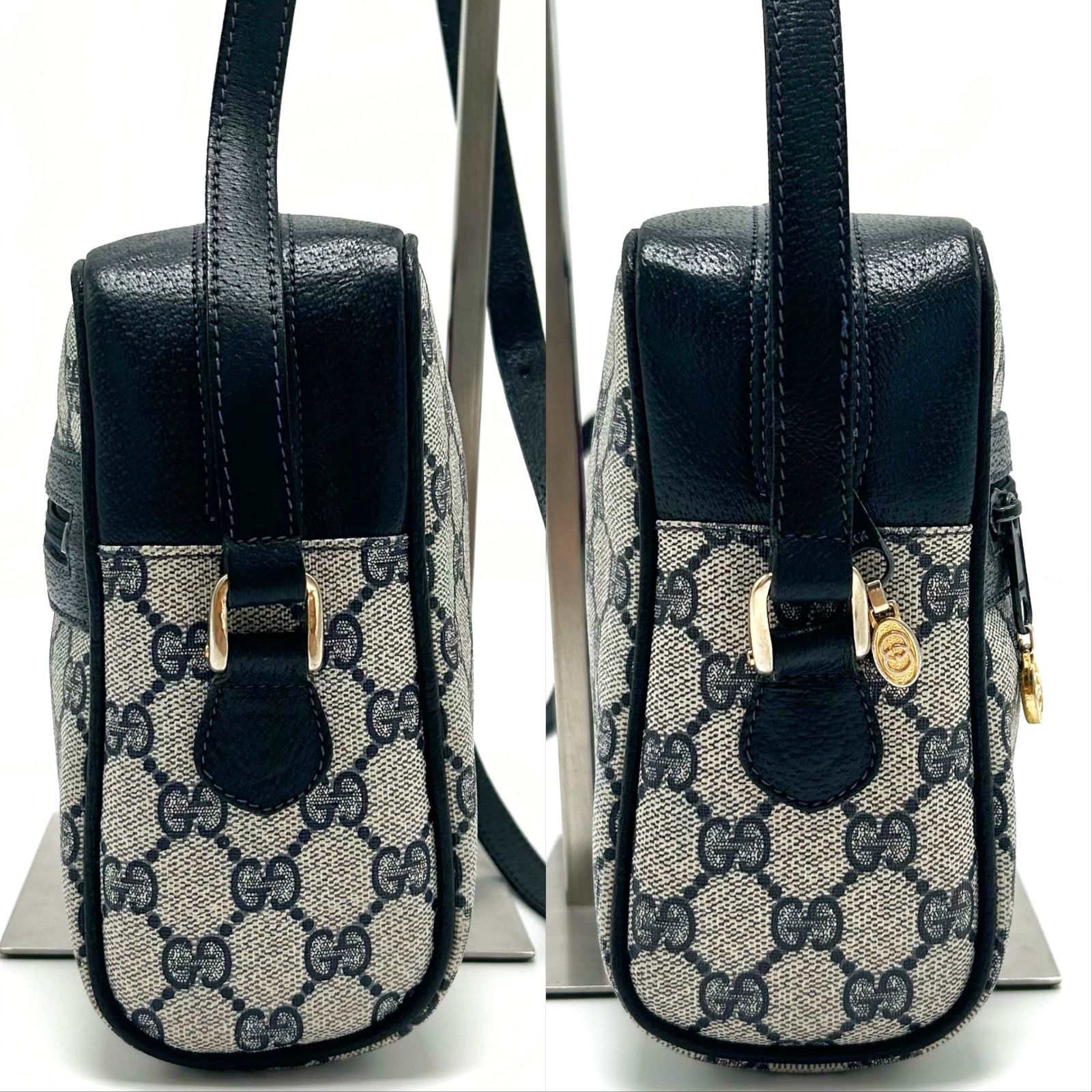 美品 GUCCI グッチ GGスプリーム ショルダーバッグ シェリーライン 