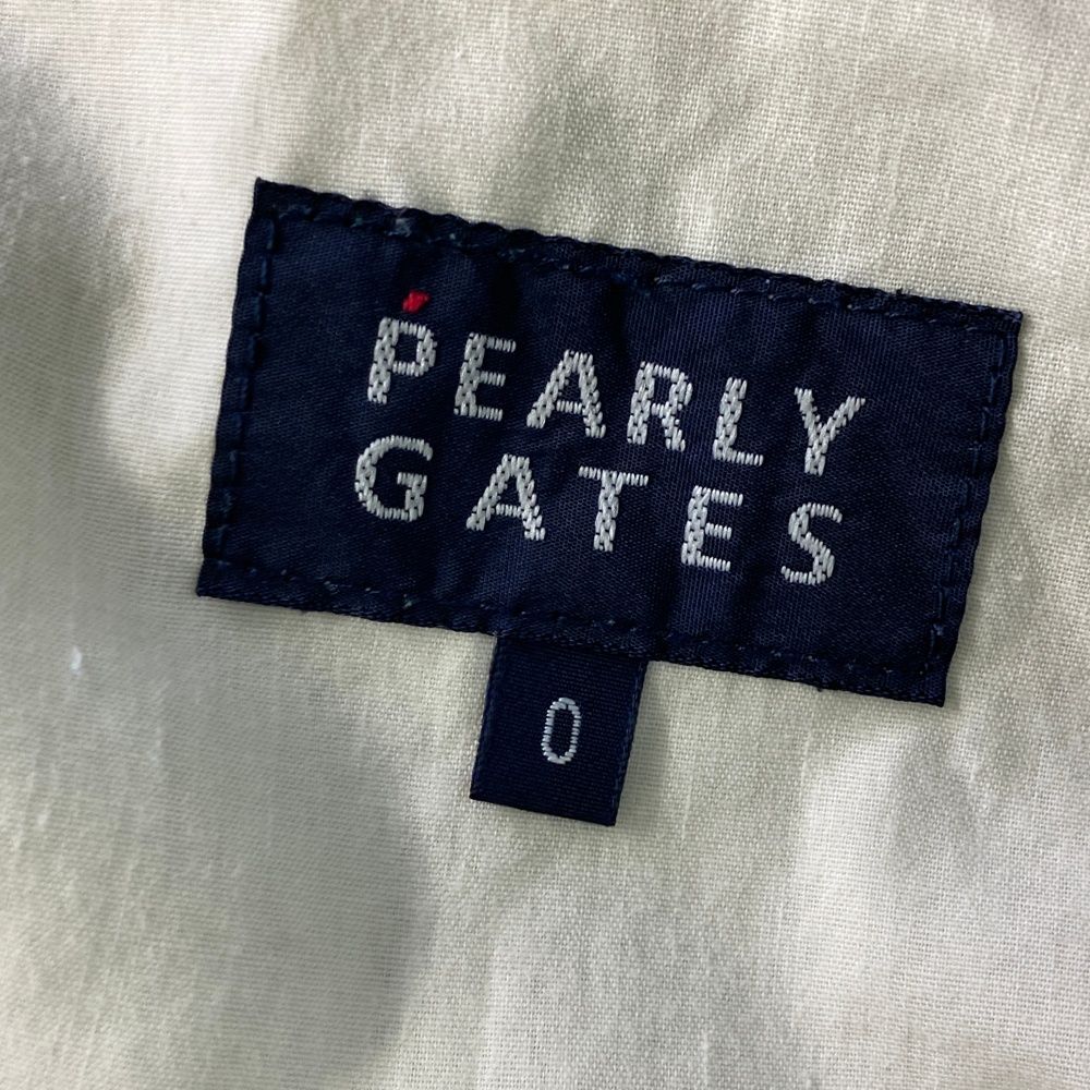 パーリーゲイツ 長 ズボン ロングパンツ 白 ホワイト ロゴ刺繍 ゴルフ