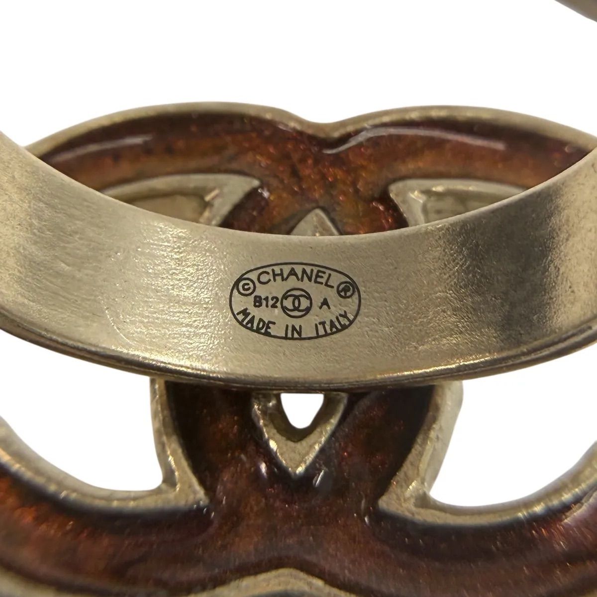 CHANEL シャネル CC ココマーク リング 10号 指輪 GP ゴールド