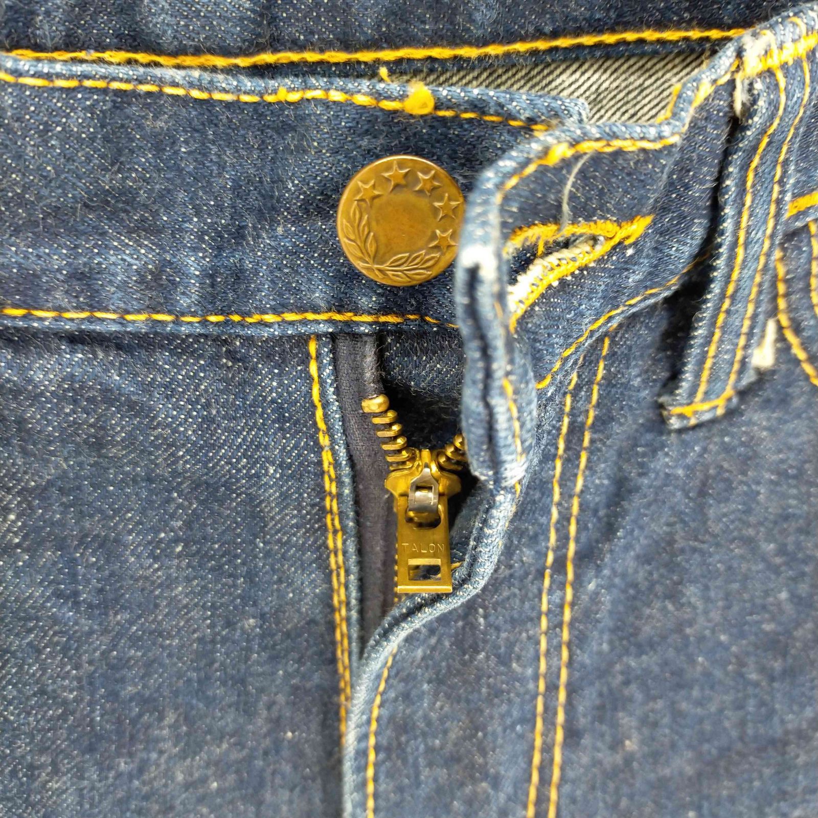 ユーズドフルギ USED古着 USA製 TALON ZIP 月桂樹ボタン ベルボトム
