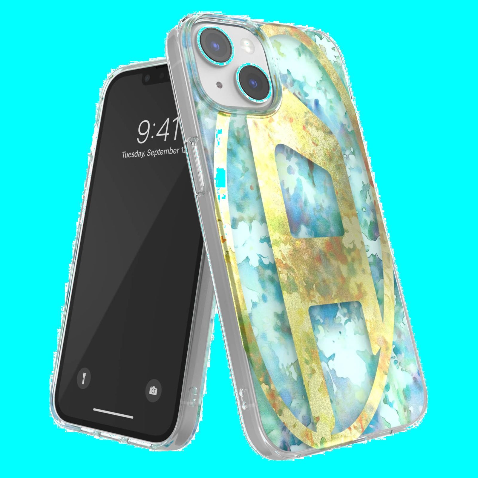 新着商品 ケース ケース 13 ブランド iPhone iPhone | イエローロゴ 14 プリント ディーゼル デザイン x 耐衝撃 Dロゴ フローラル柄 ブルー 保護 ロゴ iPhone13ケース iPhone14ケース DIESEL