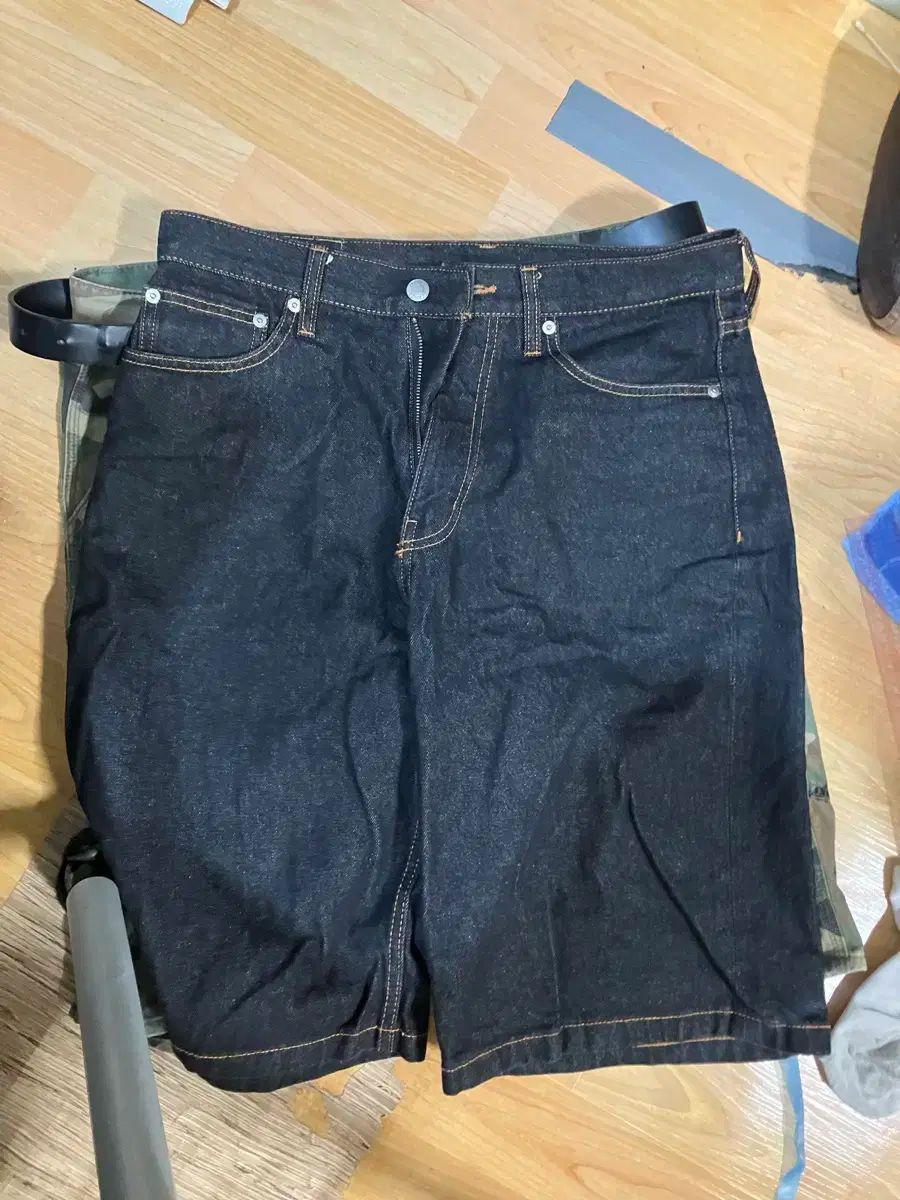 エックスラージ ハーフパンツ インディゴブルー 32 サイズ ショートパンツ