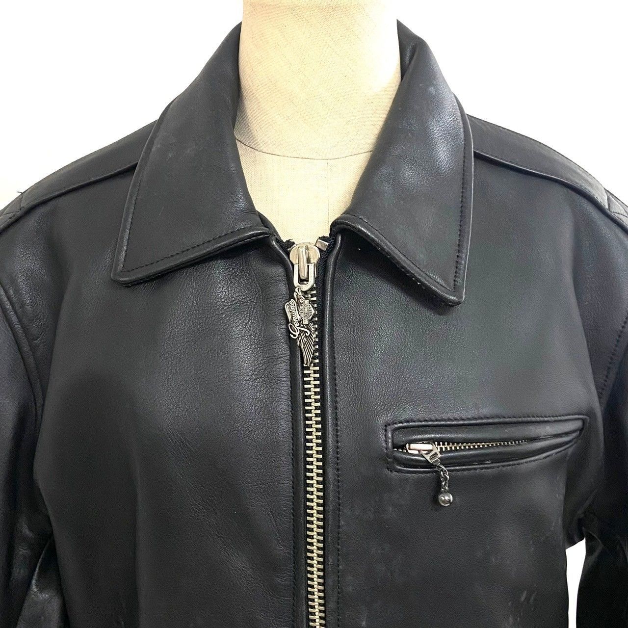 M【HARLEY-DAVIDSON】40181 シングルライダース M ブラック/黒