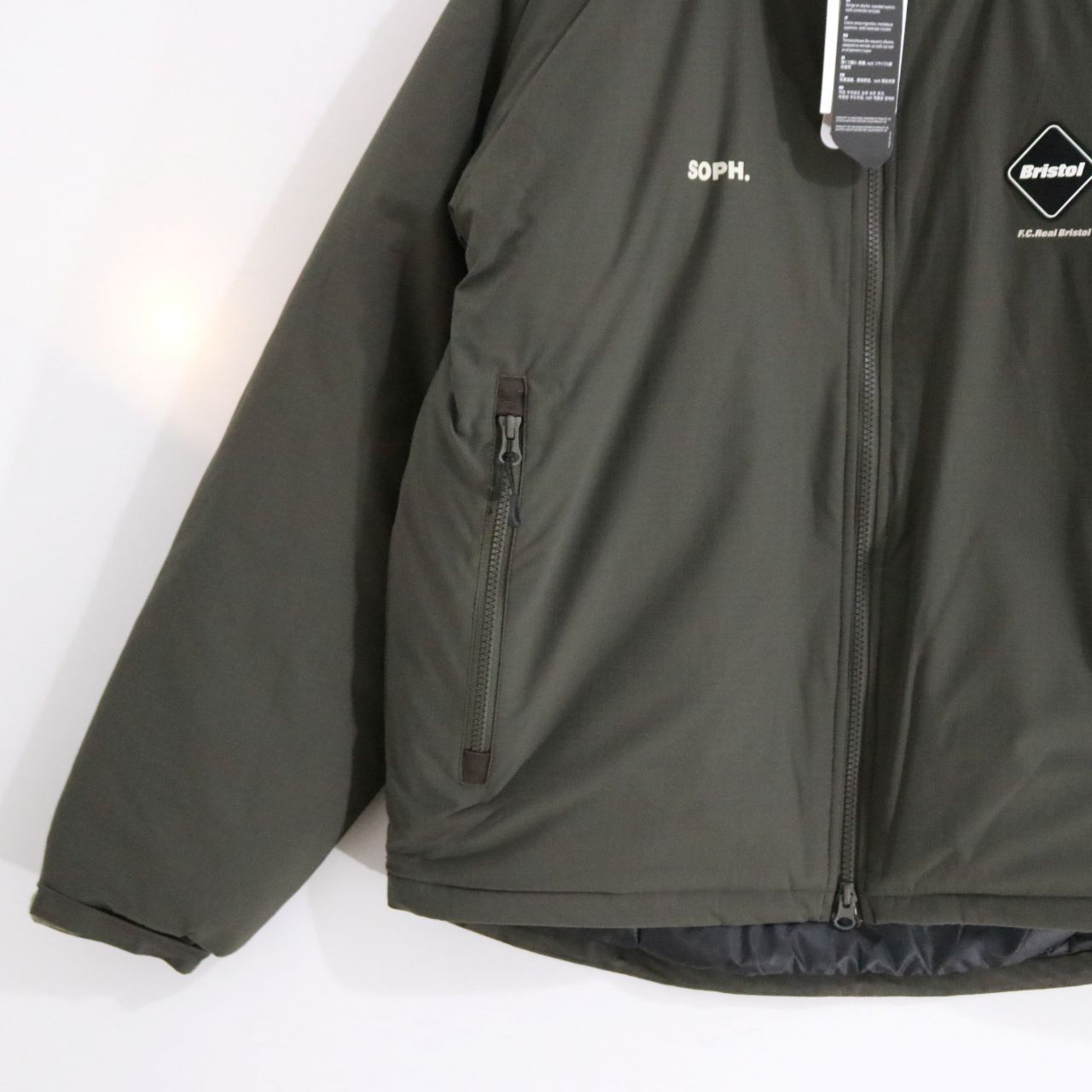 新品】F.C.R.B. エフシーアールビー S メンズ 中綿ブルゾン カーキ 