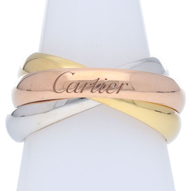 カルティエ トリニティリング 現行品 B4052753(#11) K18/3カラー  