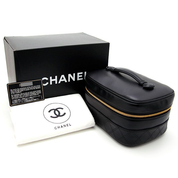 CHANEL シャネル ココマーク バニティバッグ ビコローレ 化粧ポーチ