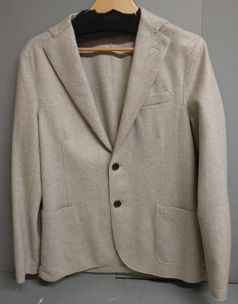 イレブンティeleventyのベージュ シングルブレストジャケット、46 eleventy 【イレブンティ】テーラードジャケット メンズ Lサイズ 46