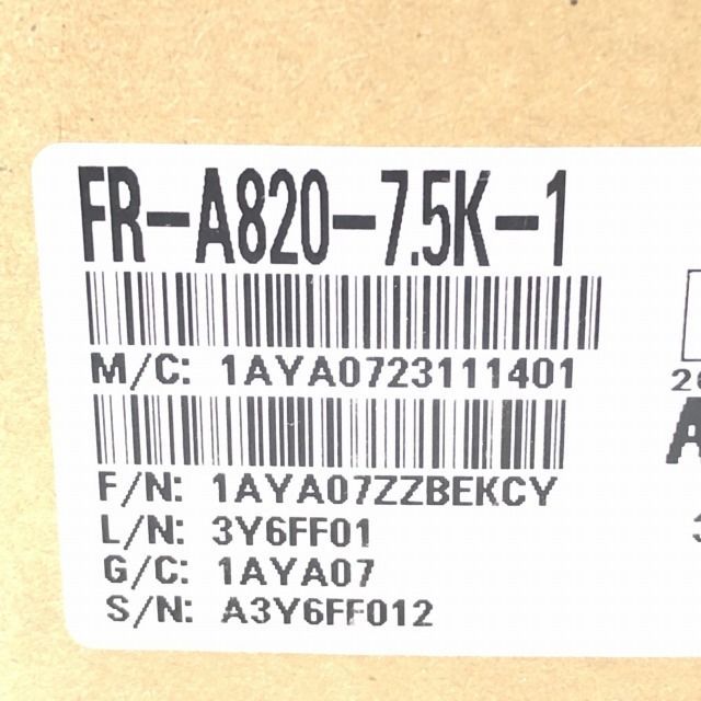 FR-A820-7.5K-1 インバータ ※23年製 三菱電機 【未開封】 □K0041847 - メルカリ