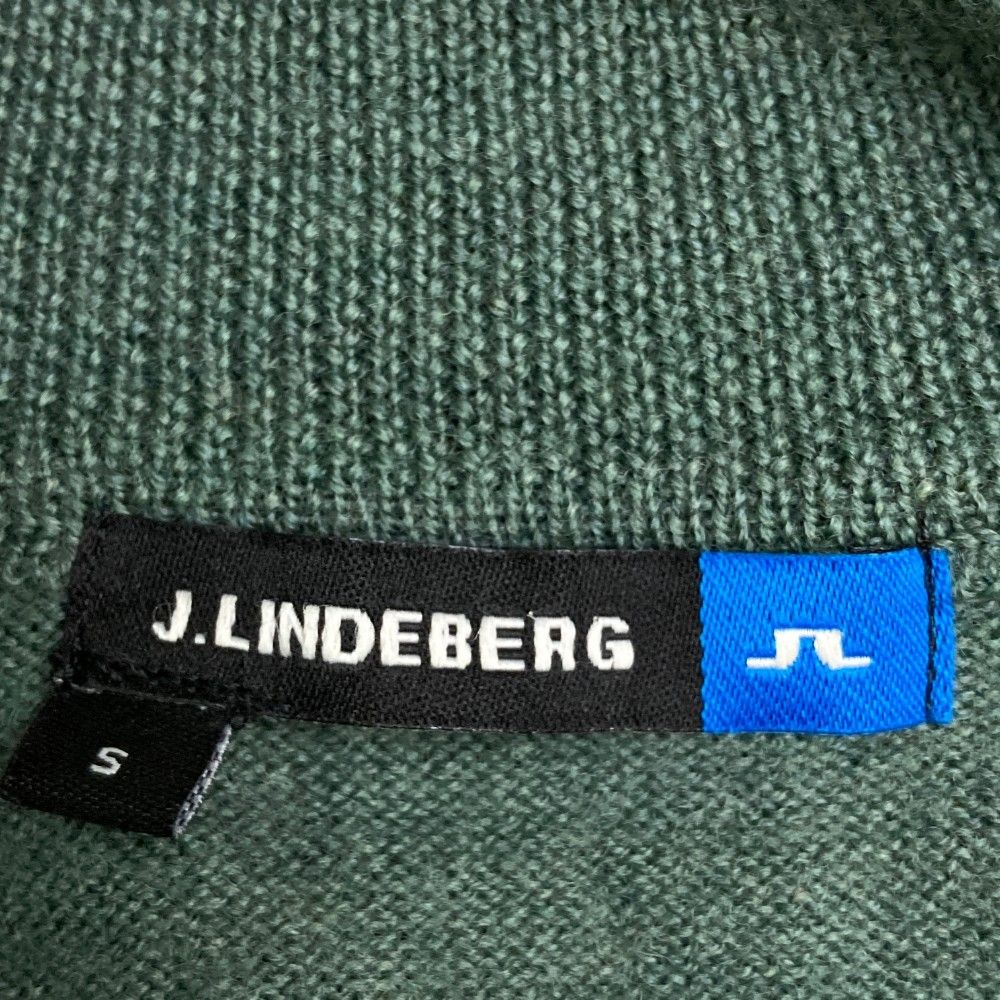 サイズ：S J.LINDEBERG ジェイリンドバーグ ハーフジップニットベスト ウール グリーン系 [240101275419] ゴルフウェア  メンズ ストスト - メルカリ