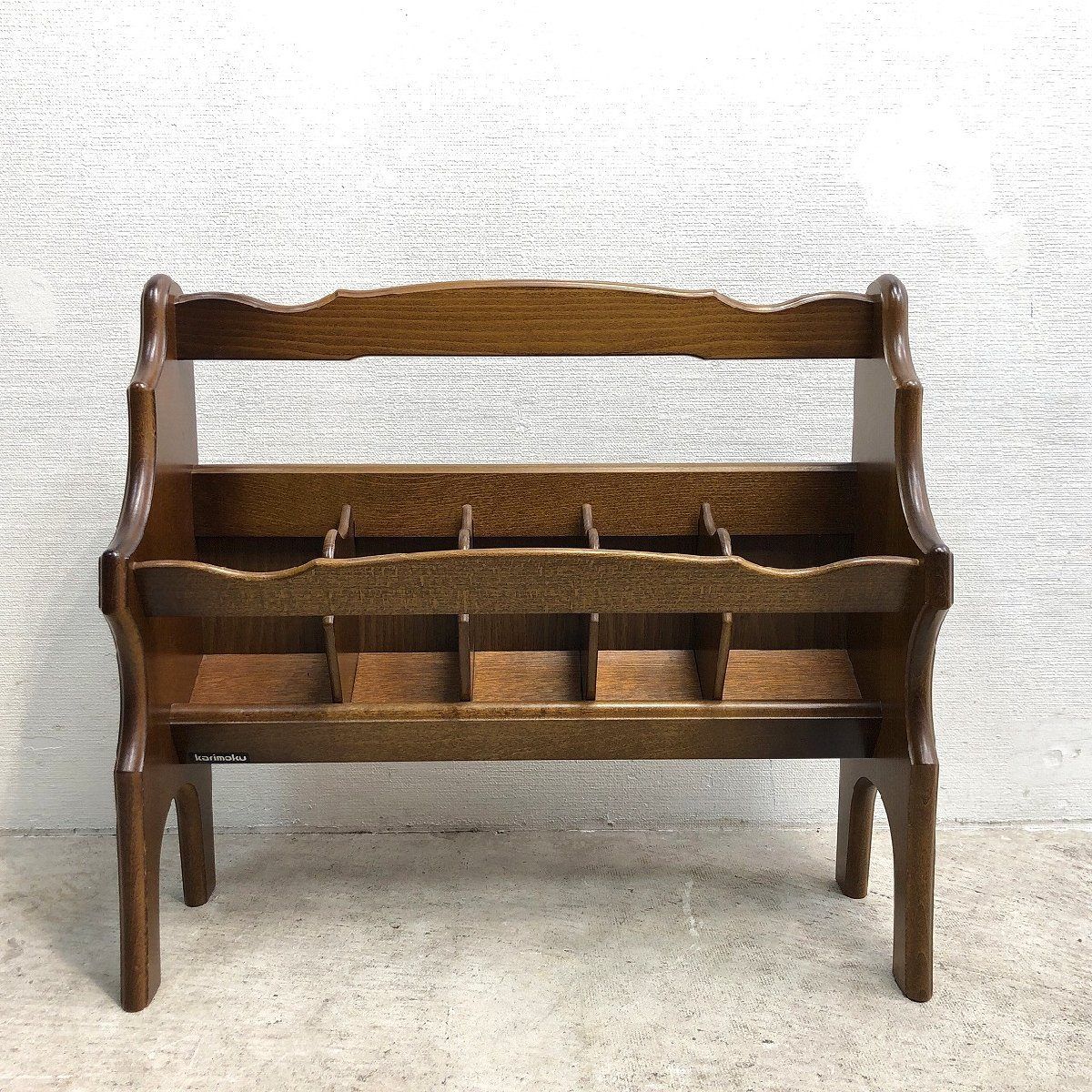 karimoku カリモク家具 コロニアル スリッパラック 1段 昭和