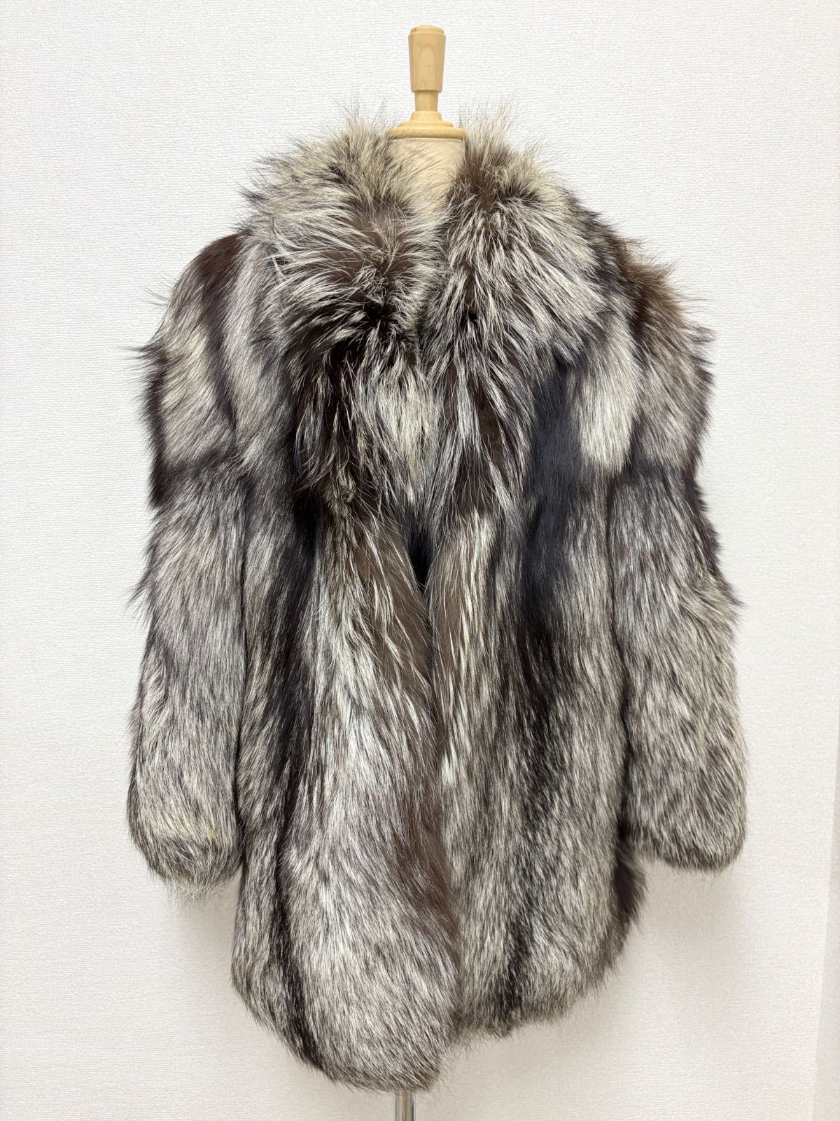 フォックスファー 毛皮コート リアルファー C2510077 フォックス