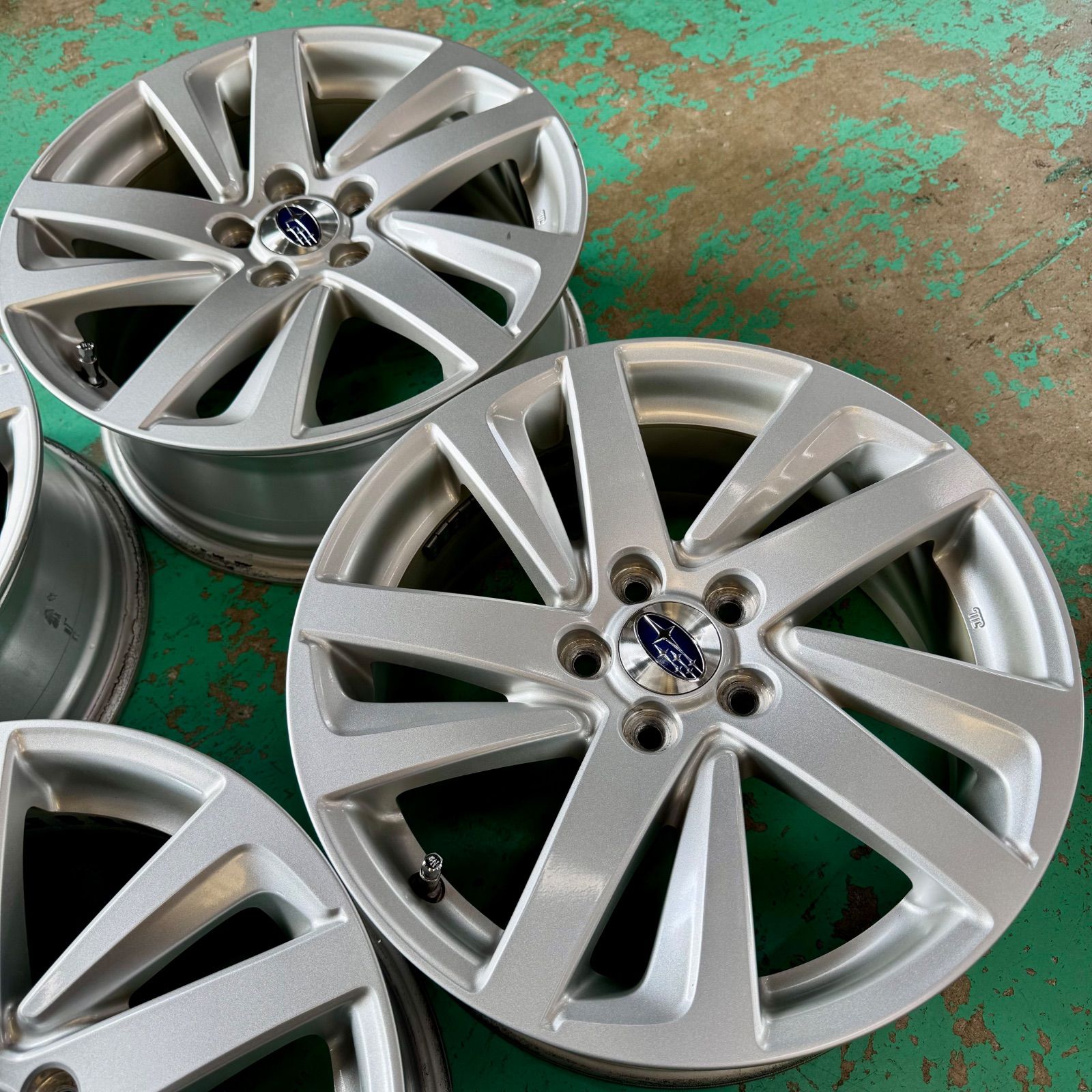 スバル インプレッサ GJ GP 純正 ENKEI製 アルミホイール 16インチ 4本セット 6.5J 48 PCD100 5H G4 XV 流用可