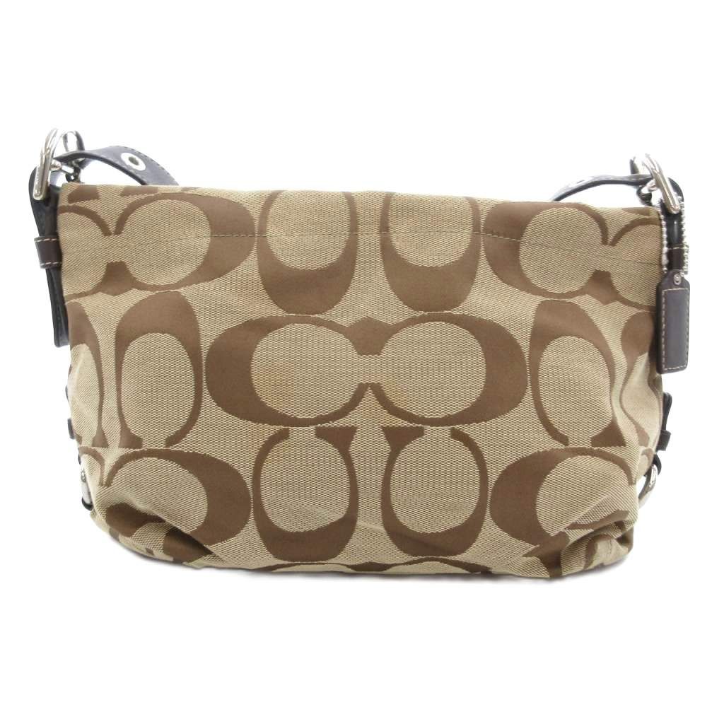 コーチ COACH ショルダーバッグ シグネチャー ロゴ キャンバス 茶 ブラウン JS GY18