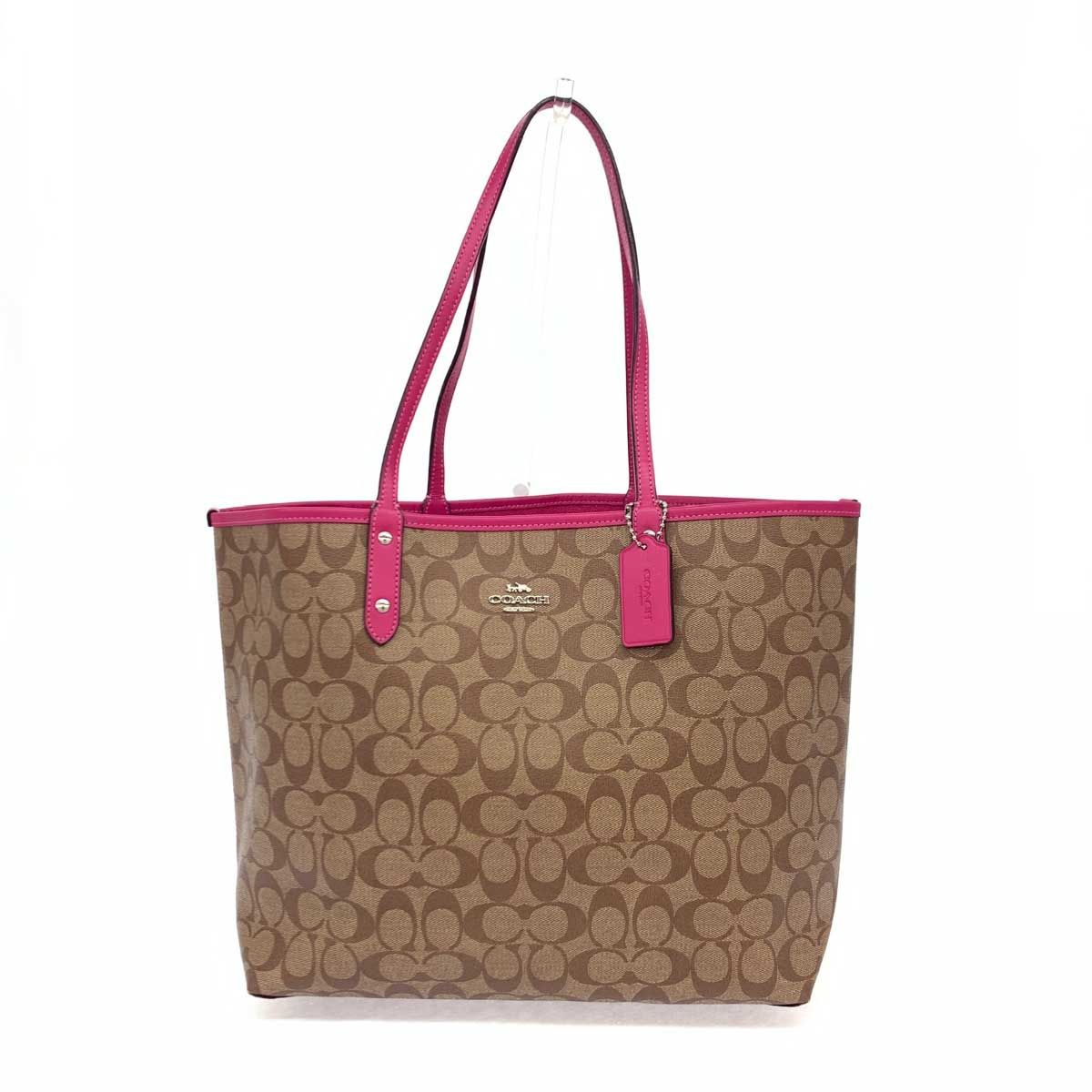 コーチ(COACH) 23821 トートバック ピンク 中古・古着通販】COACH (コーチ) 2WAYカーゴトートバッグ