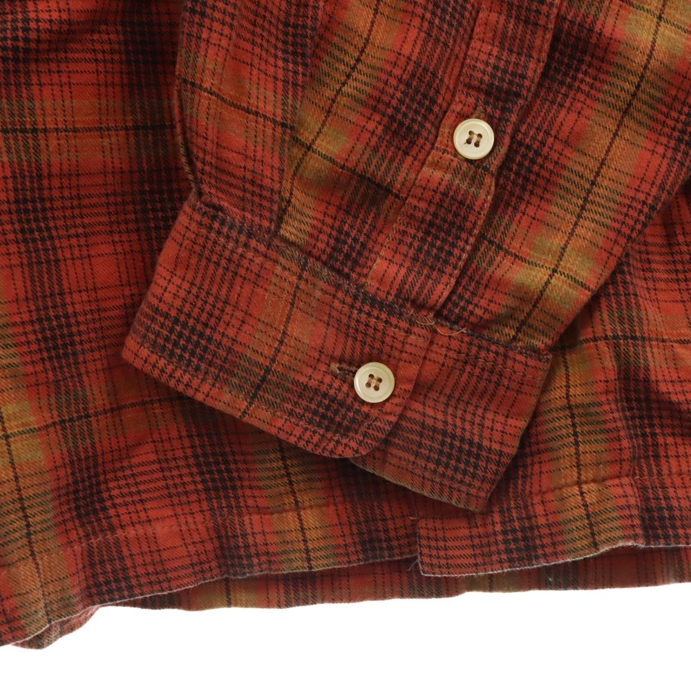 STUSSY (ステューシー) 80s 黒タグ チェックオープンカラー長袖 STUSSY (ステューシー) 80s 黒タグ チェックオープンカラー長袖