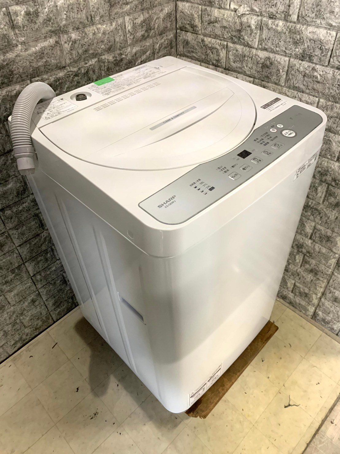 全国送料無料☆3か月保障付き☆洗濯機☆2021年☆シャープ☆ES-GE6FJ-W 
