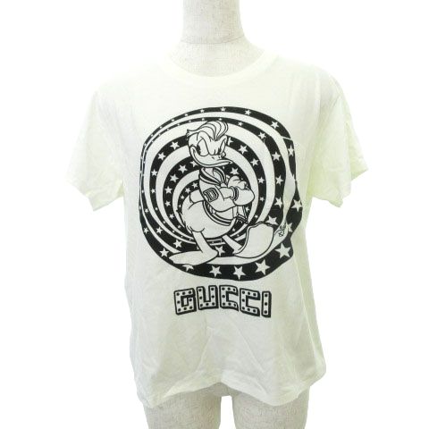 グッチ GUCCI 美品 ×ディズニー ドナルドダック 半袖 Tシャツ ロゴ