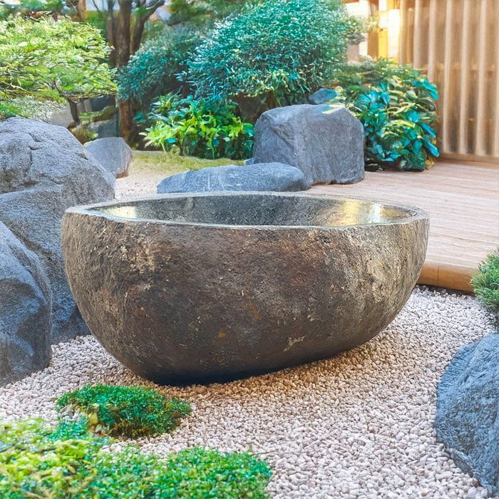 石臼 石製円形 水鉢 メダカ鉢 直径約47cm ガーデニング 庭 楽天市場】水鉢 石 庭園 和風 （40×31×15.5cm 15kg J）【 睡蓮鉢