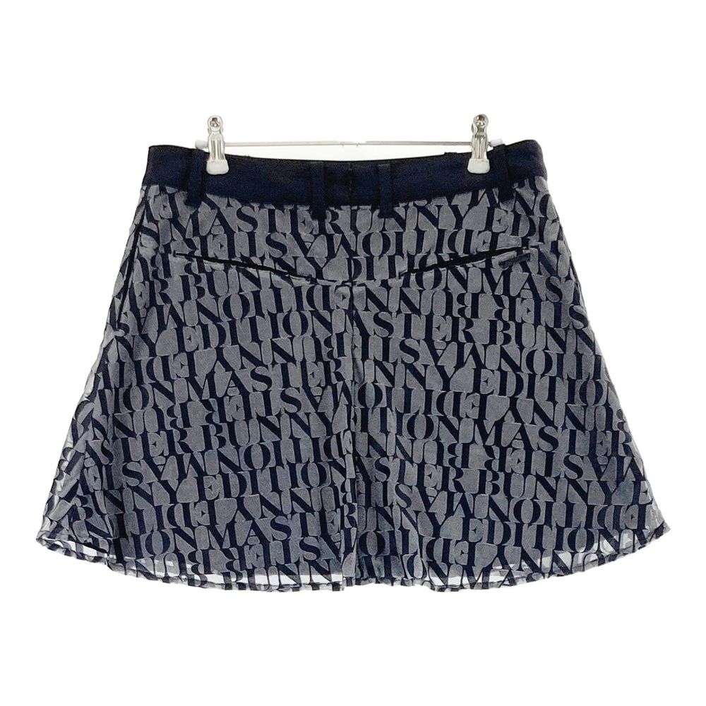 サイズ 2 MASTER BUNNY EDITION マスターバニーエディション フ スカート ロゴ柄 ネイビー系 240101467314 ゴルフウェア レディース ストスト