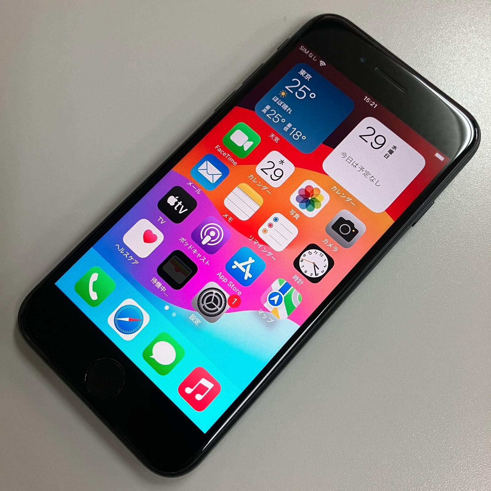 iPhone SE(第2世代) SE2 64GB ブラック SIMロック解除済み No.40 