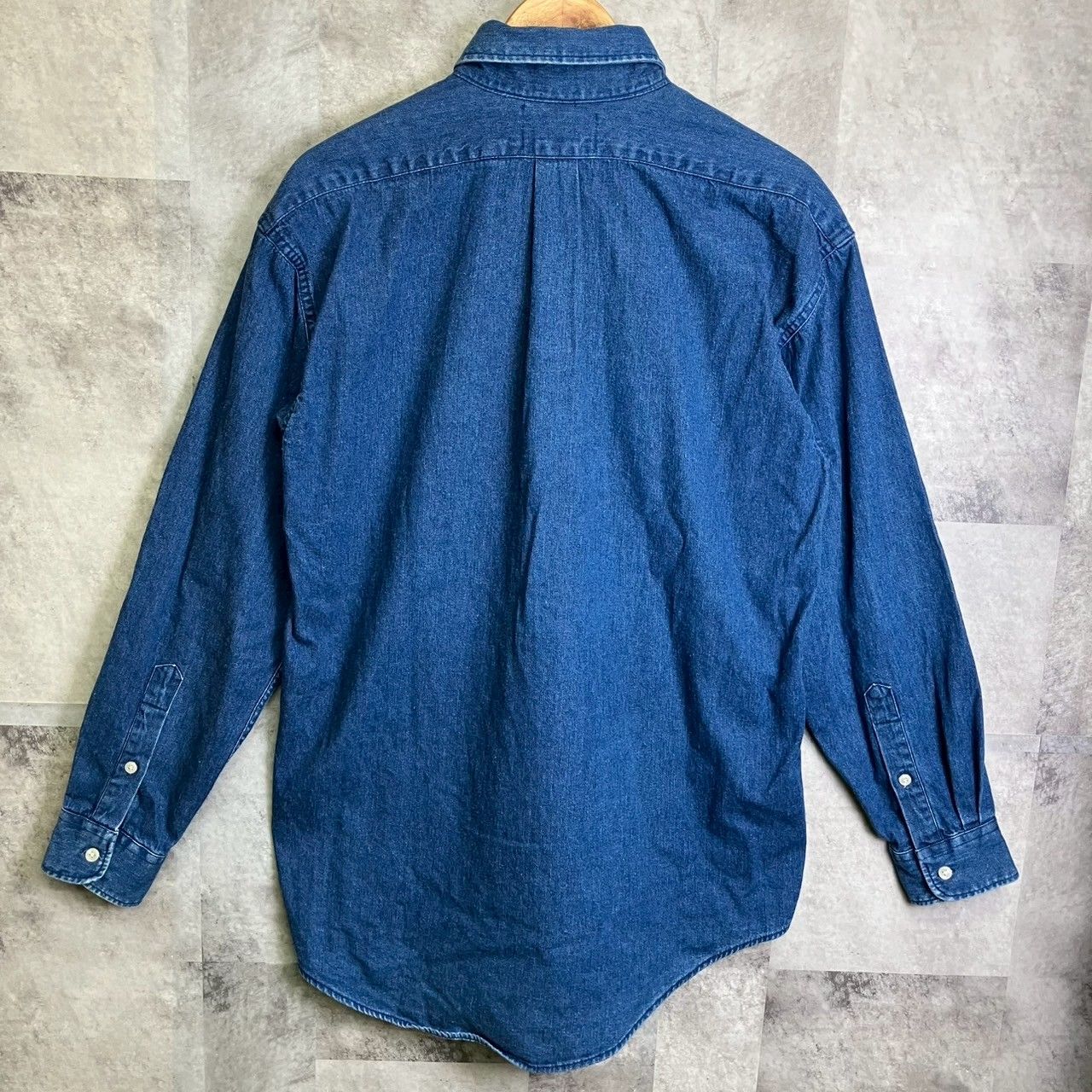 ラルフローレン ポロカントリー デニムシャツ 色残り良好 ボタンダウン 