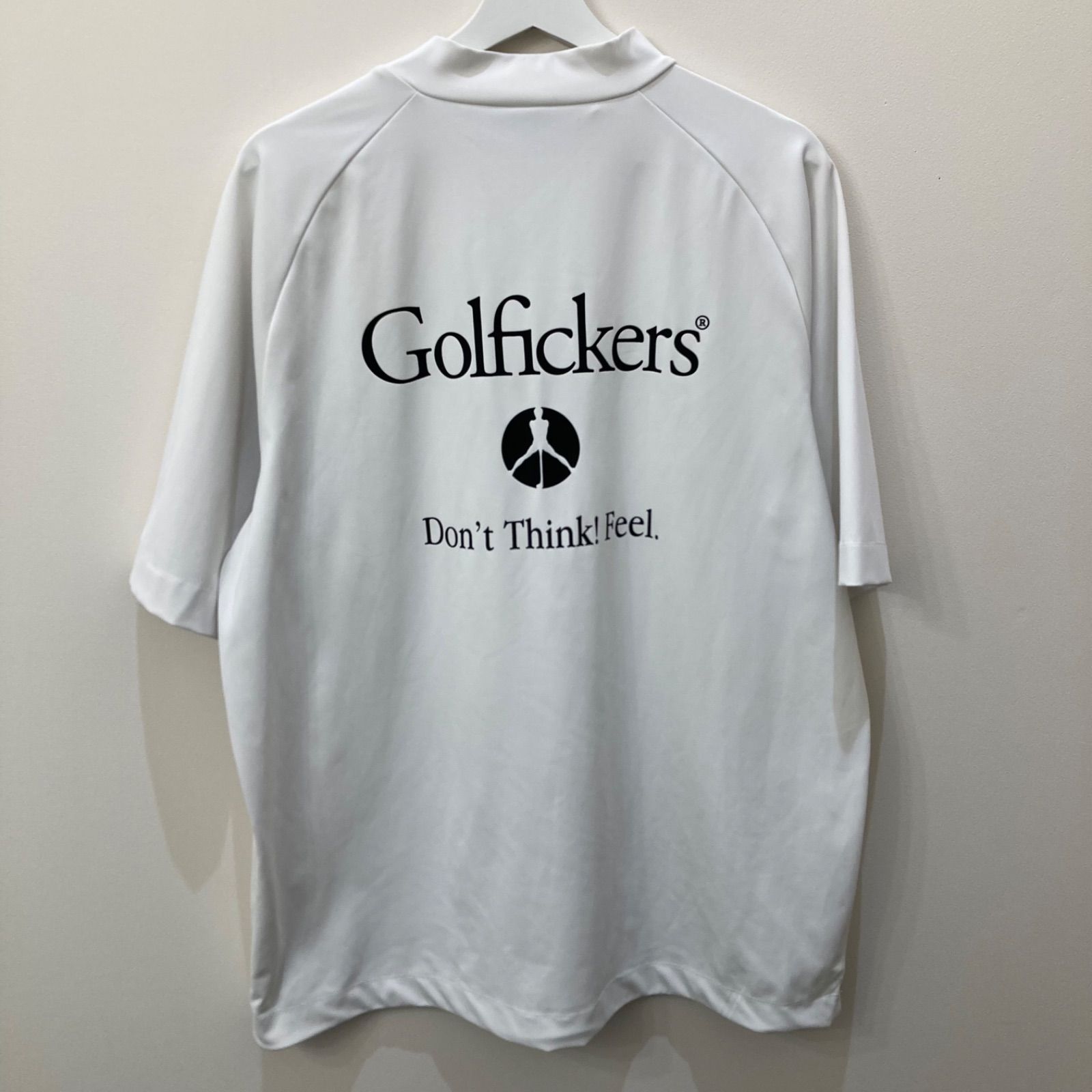 Golfickers ゴルフィッカーズ モックネックTシャツ 2XL 白 ホワイト