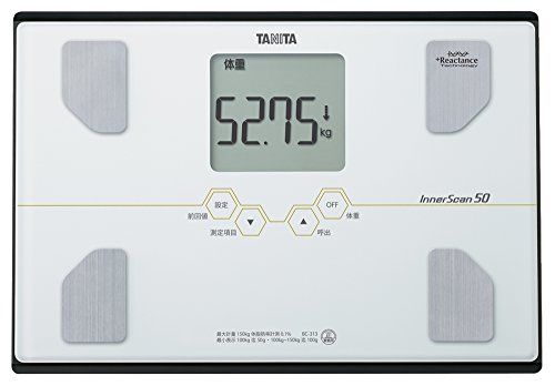 タニタ 体重・体組成計 インナースキャン50 パールホワイト BC