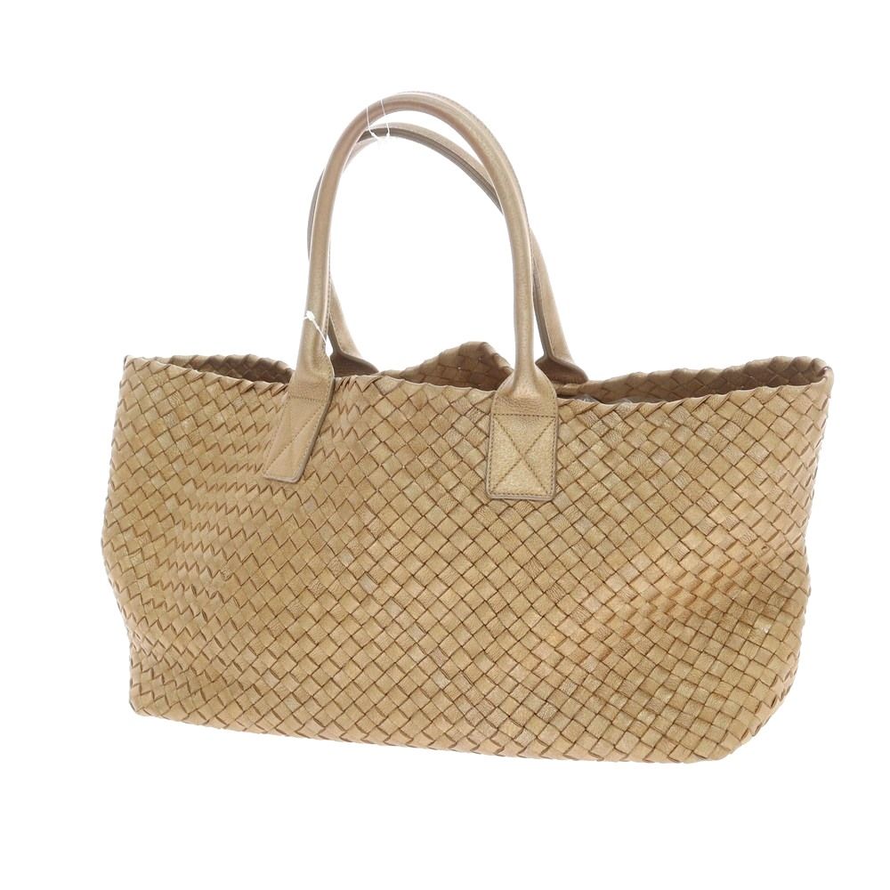 ボッテガヴェネタ BOTTEGAVENETA カバMM リミテッドエディション 500個 イントレチャート トートバッグ ゴールド サイズMM W54xH25xD17 ユニセックス