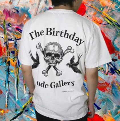 The Birthday（ザ・バースディ）×RUDE GALLERY（ルードギャラリー）チバユウスケ SKULL&SWALLOW ART WORK  BY H.U. Tシャツ 「白」 (L) [L] - メルカリ