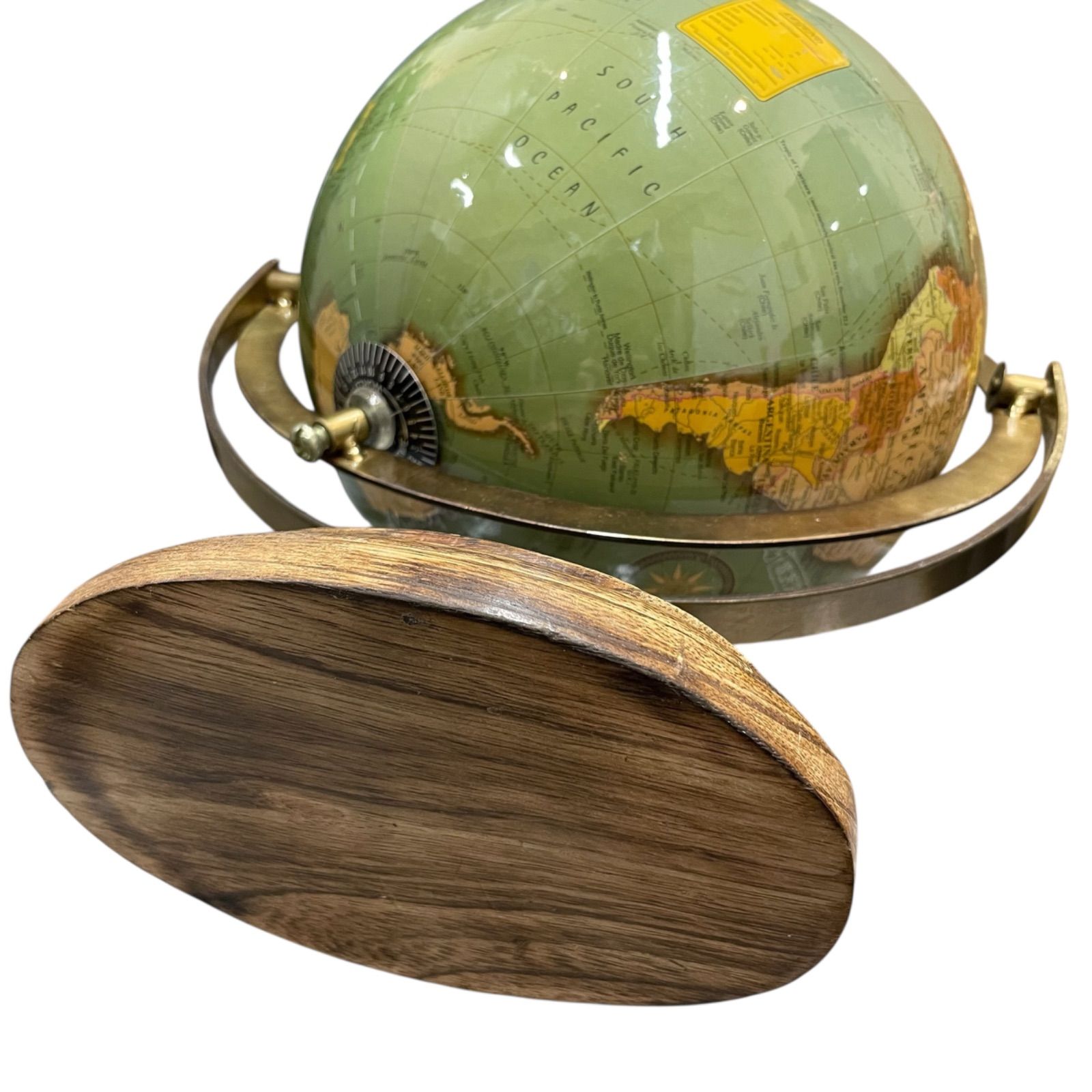 ACTUS アクタス 地球儀 GLOBE Wood Stand Green - メルカリ