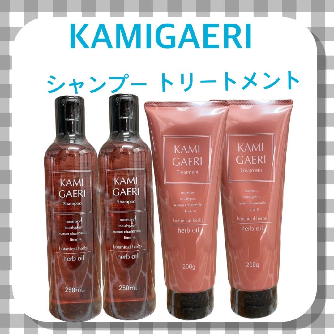 KAMIGAERIシャンプー・トリートメント・ヘアセラム3セット - シャンプー