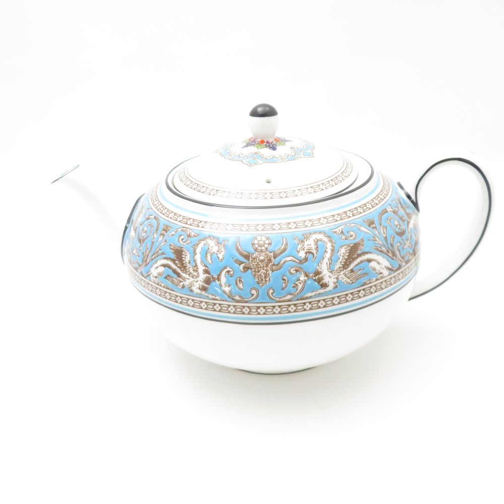 WEDGWOOD ウェッジウッド フロレンティーンターコイズ ティーポット Lサイズ 1200ml 茶器 SN395H2