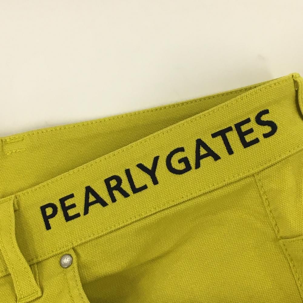 ☆特価☆パーリーゲイツ ハーフパンツ イエロー ウエストロゴ刺しゅう