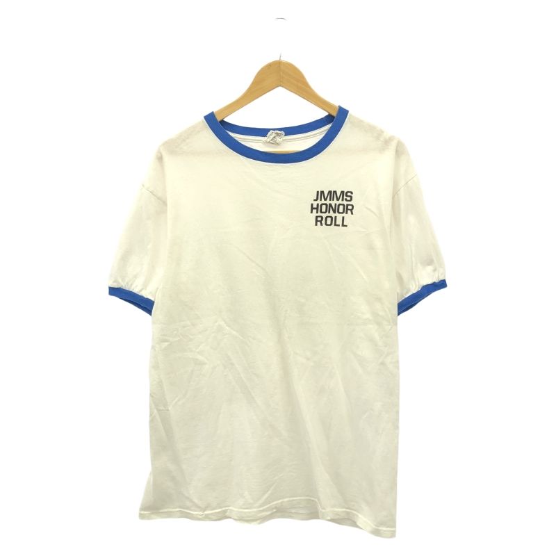 anvil バックプリント鷲イラスト リブTシャツ サイズL 白 RN38619 91