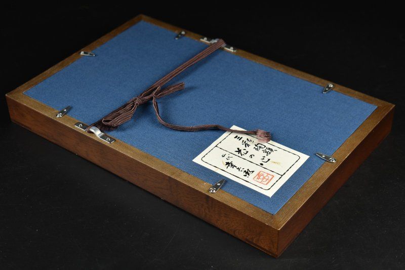 三彩花の心 陶額