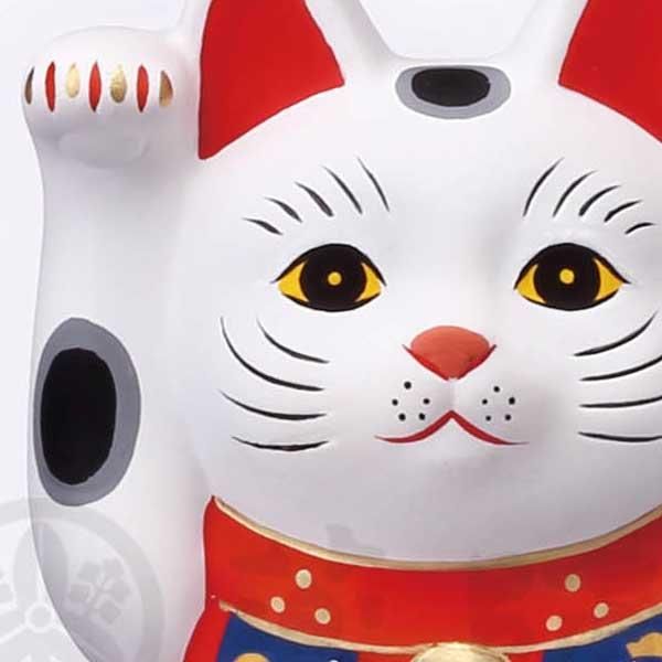 福づくし 招き猫（白・小） 置物 7872 ※陶器,まねき猫,縁起物,和,民芸品,工芸品,日本,レトロモダン,かわいい,可愛い,キャット,ねこ,高級感,エモい,古来  - メルカリ