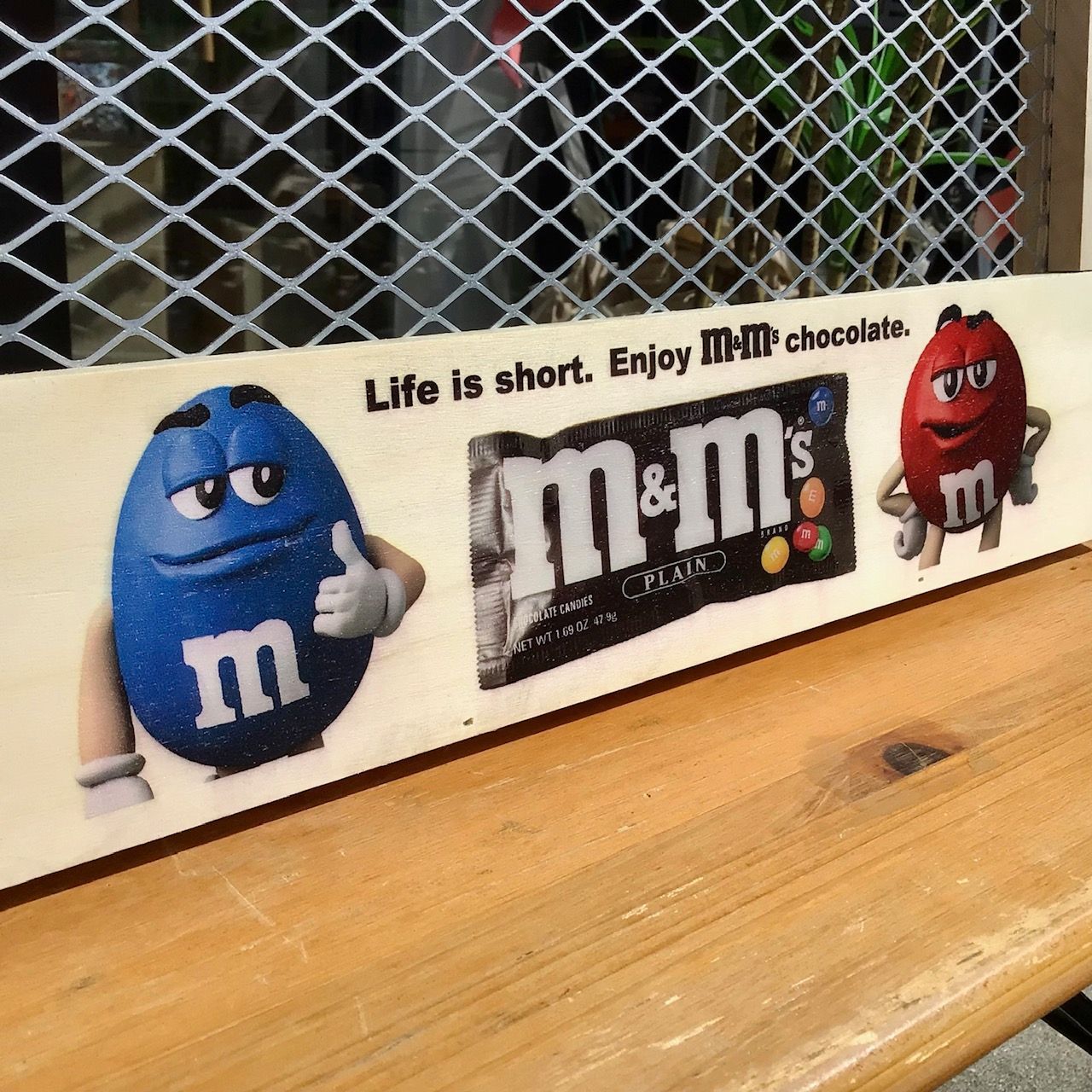 M&M's ディスプレイ未使用 新品 エムアンドエムズ M&M'S ディスプレイボード DIY 少量限定生産